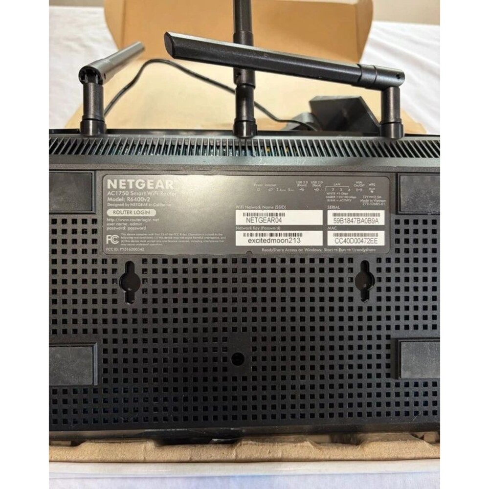 Netgear Router Modem Bundle ac1750 R6400v2 + Cable Modem wifi Combo Set - Picture 2 of 5